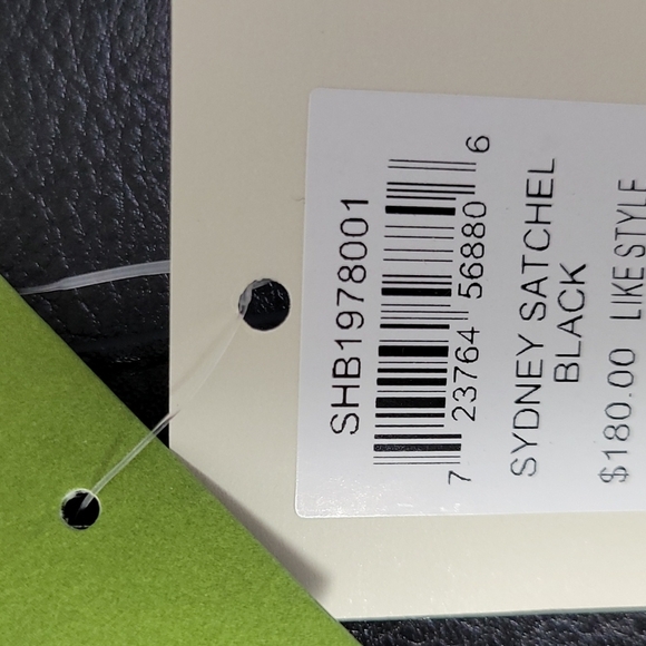 Fossil Black Eco Leather Sydney Satchel - Picture 5 of 7